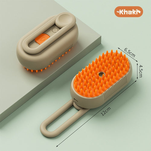 Electric Pet Grooming Brush with Steam and Spray