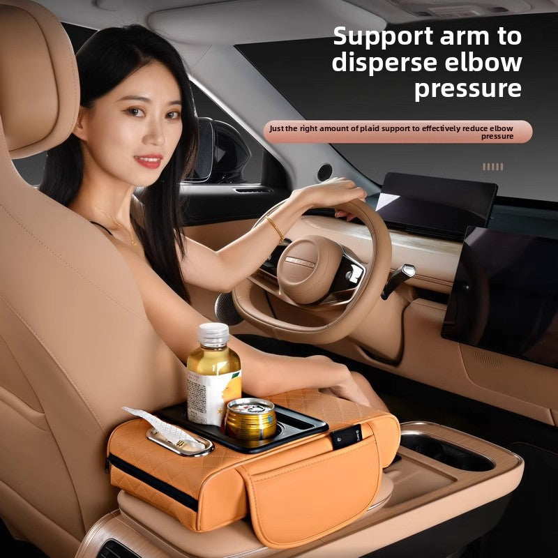Viral Center Console Storage Cover W/ Cupholders