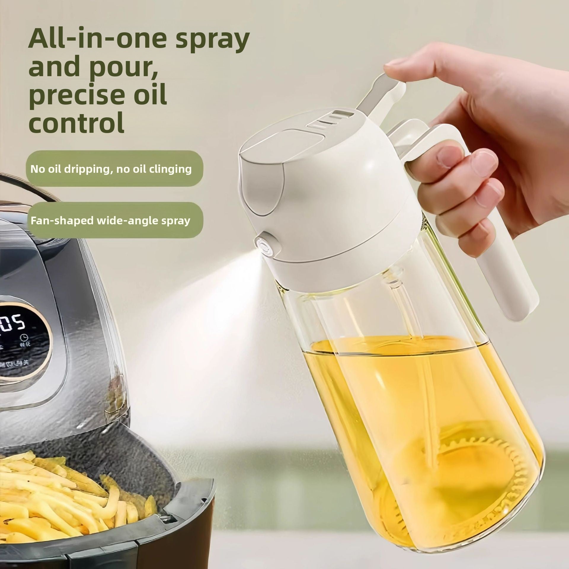 Glass Kitchen Oil Dispenser Bottle